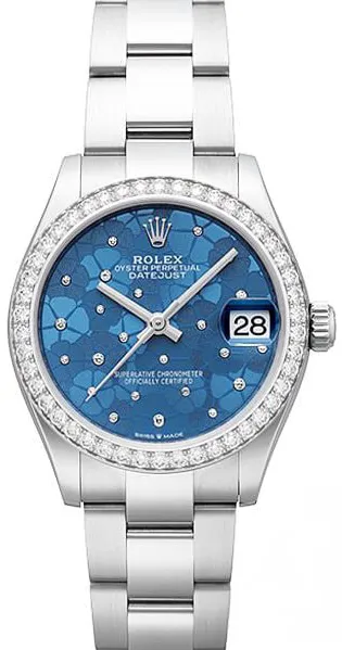 Rolex Datejust 31 278384RBR 31mm White gold and Stainless steel Blue