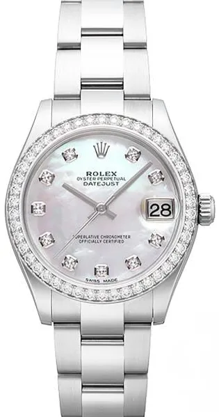 Rolex Datejust 31 278384RBR 31mm White gold and Stainless steel Mother-of-pearl