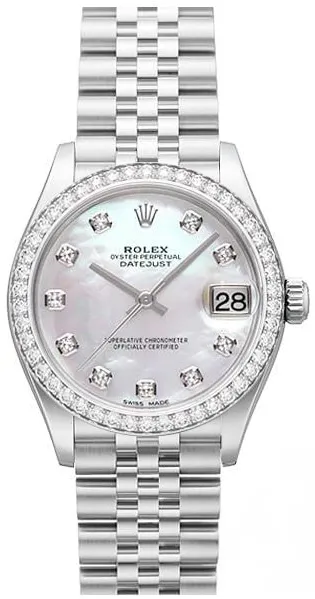 Rolex Datejust 31 278384RBR 31mm White gold and Stainless steel Mother-of-pearl