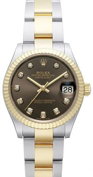 Rolex Datejust 31 278273 31mm Yellow gold and Stainless steel Gray