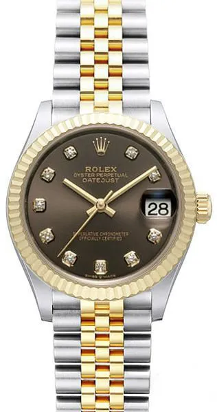 Rolex Datejust 31 278273 31mm Yellow gold and Stainless steel Gray