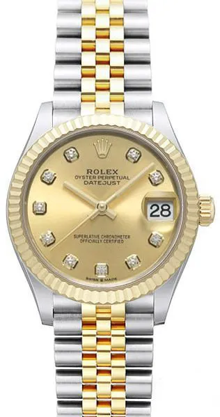 Rolex Datejust 31 278273 31mm Yellow gold and Stainless steel Champagne