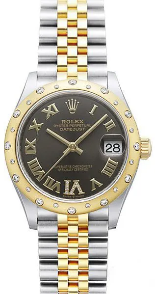 Rolex Datejust 31 278343RBR 31mm Yellow gold and Stainless steel Gray