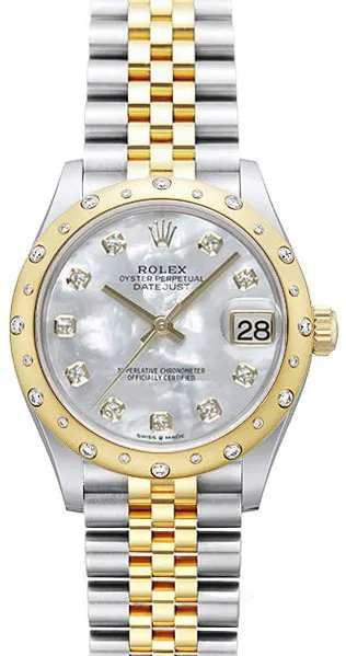 Rolex Datejust 31 278343RBR 31mm Yellow gold and Stainless steel Mother-of-pearl