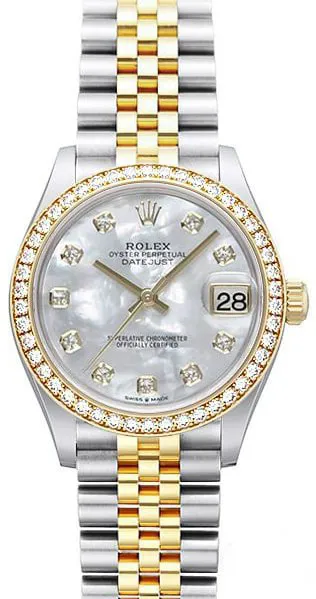 Rolex Datejust 31 278383RBR 31mm Yellow gold and Stainless steel Mother-of-pearl