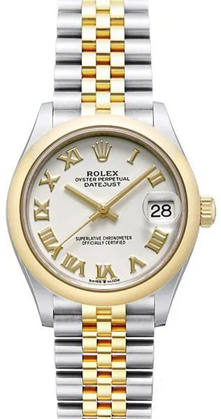 Rolex Datejust 31 278243 31mm Yellow gold and Stainless steel Silver