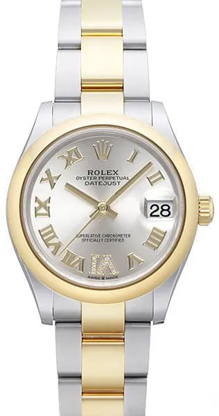 Rolex Datejust 31 278243 31mm Yellow gold and Stainless steel Silver