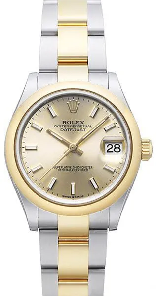 Rolex Datejust 31 278243 31mm Yellow gold and Stainless steel Champagne