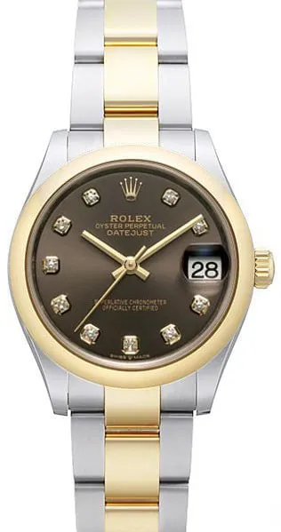 Rolex Datejust 31 278243 31mm Yellow gold and Stainless steel Gray