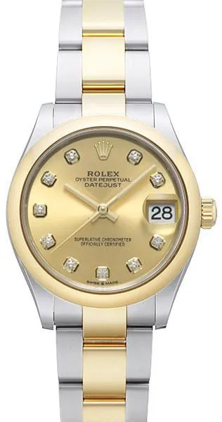 Rolex Datejust 31 278243 31mm Yellow gold and Stainless steel Champagne