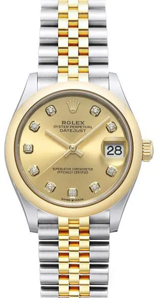 Rolex Datejust 31 278243 31mm Yellow gold and Stainless steel Champagne