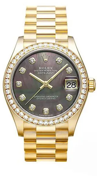 Rolex Datejust 31 278288RBR 31mm Yellow gold Mother-of-pearl