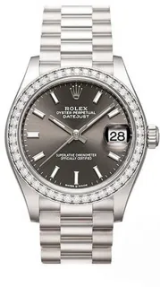 Rolex Datejust 31 278289RBR 18k white gold Gray