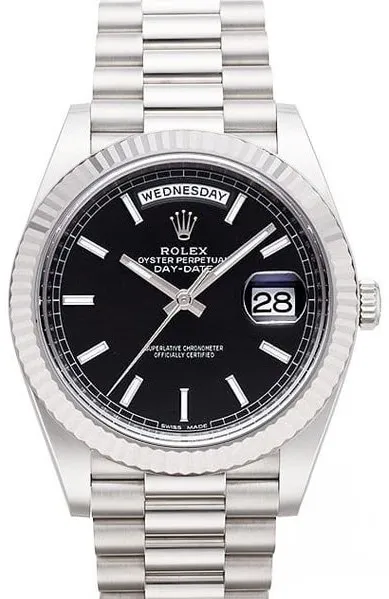 Rolex Day-Date 40 228239 40mm White gold Black