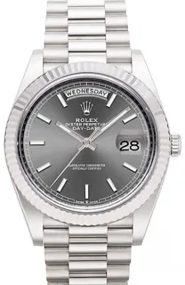 Rolex Day-Date 40 228239 18k white gold Gray