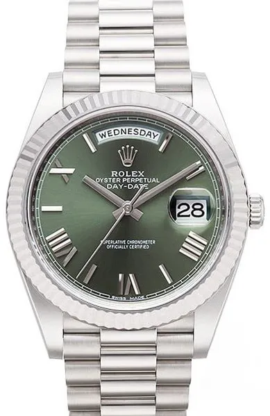 Rolex Day-Date 40 228239 40mm White gold Green