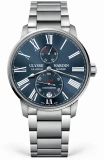 Ulysse Nardin Marine 1183-310-7M/43 Stainless steel Blue