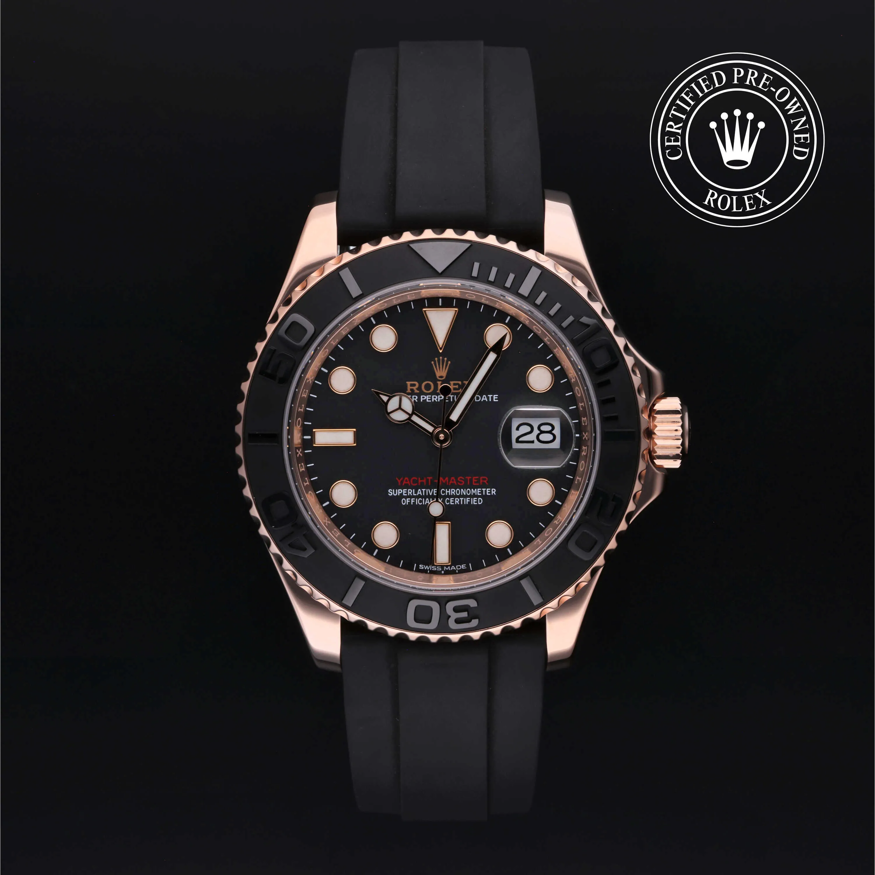 Rolex Yacht-Master 40 116655 40mm Rose gold Black