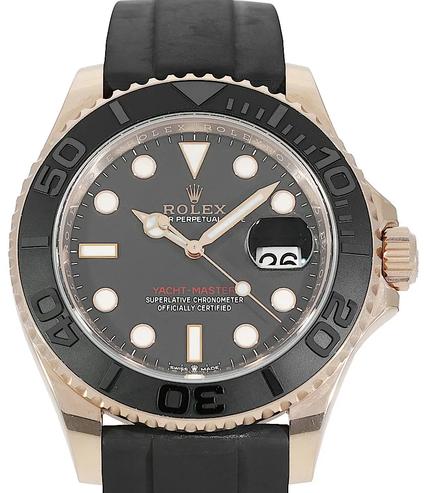 Rolex Yacht-Master 126655-0002 40mm Everose gold Black