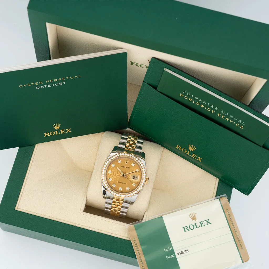 Rolex Datejust 36 116243 36mm Yellow gold and Stainless steel Gold 4