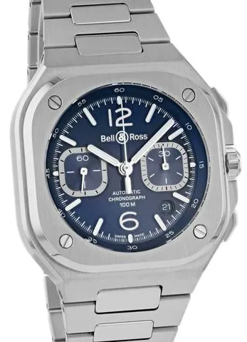 Bell & Ross Urban BR05C-BU-ST/SST 42mm Stainless steel Blue