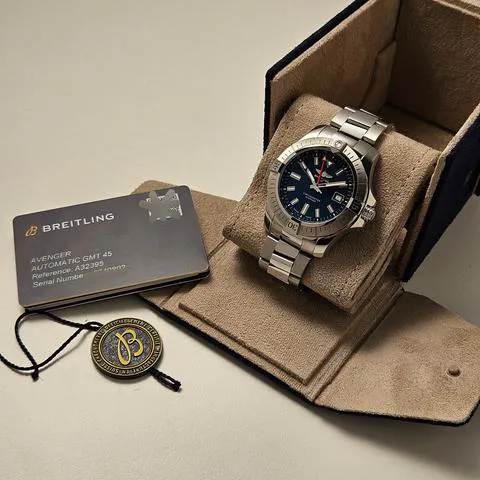 Breitling Avenger A32395101C1A1 45mm Stainless steel Blue 1