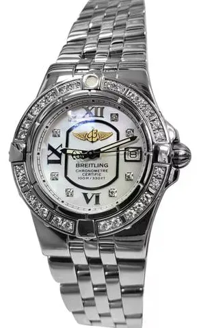 Breitling Galactic A71340 30mm Stainless steel White