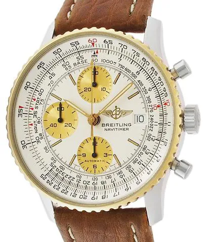 Breitling Navitimer B13019 41mm Yellow gold and Stainless steel White