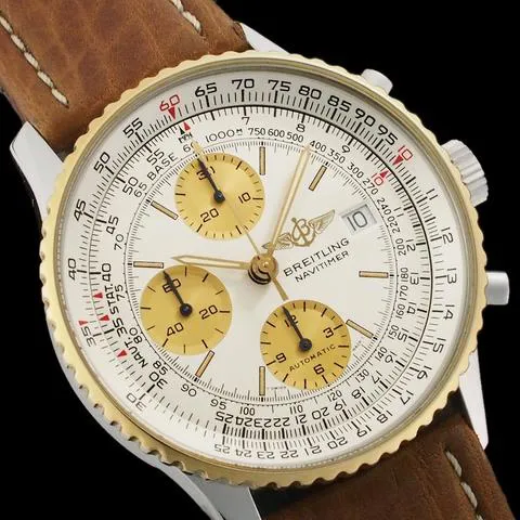 Breitling Navitimer B13019 41mm Yellow gold and Stainless steel White 1