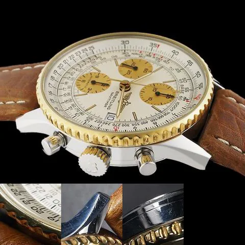 Breitling Navitimer B13019 41mm Yellow gold and Stainless steel White 4