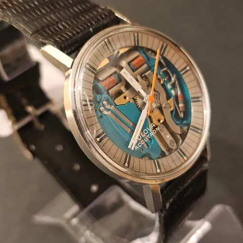 Bulova Accutron 2528 35.35mm Yellow gold and Stainless steel Skeletonized 7