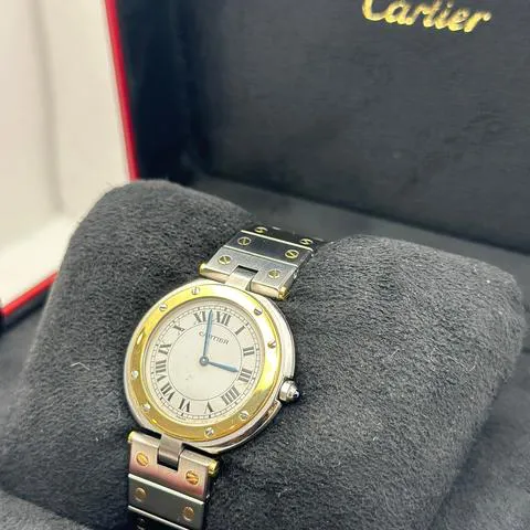 Cartier Santos 8191 32mm Yellow gold and Stainless steel White 1