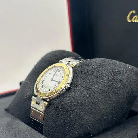 Cartier Santos 8191 32mm Yellow gold and Stainless steel White 2