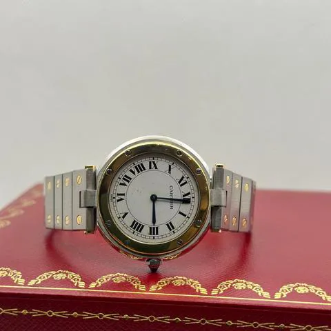 Cartier Santos 8191 32mm Yellow gold and Stainless steel White 3