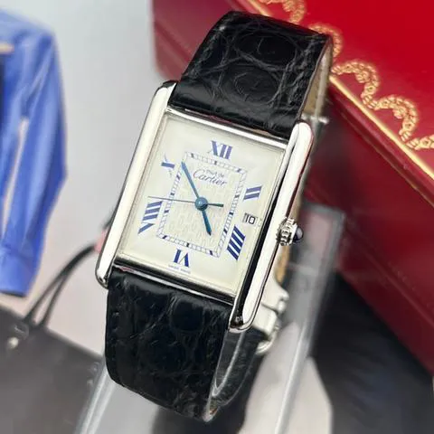 Cartier Tank 2414 25mm Silver White