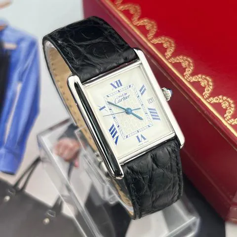 Cartier Tank 2414 25mm Silver White 3