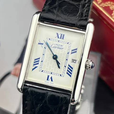 Cartier Tank 2414 25mm Silver White 4