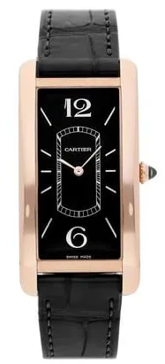 Cartier Tank Cintrée WGTA0025 23mm Rose gold Black