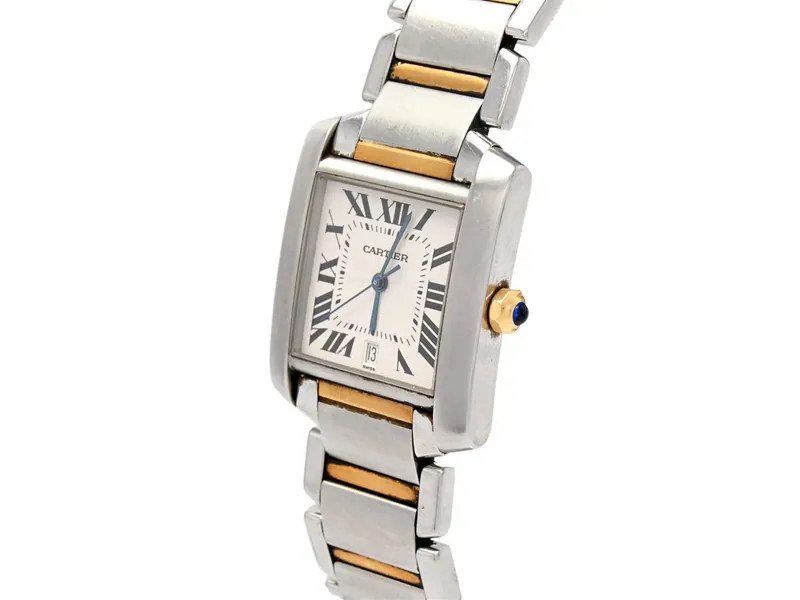 Cartier Tank Française W51005Q4 28mm Yellow gold and Stainless steel 1