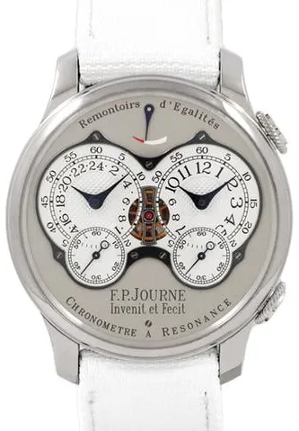 F.P. Journe Chronomètre à Résonance Chronometre a Resonance 40mm Platinum White