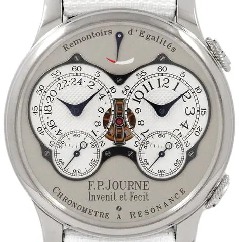 F.P. Journe Chronomètre à Résonance Chronometre a Resonance 40mm Platinum White 1