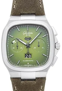 Glashütte Seventies Chronograph Panorama Date 1-37-02-09-02-62 Stainless steel Green