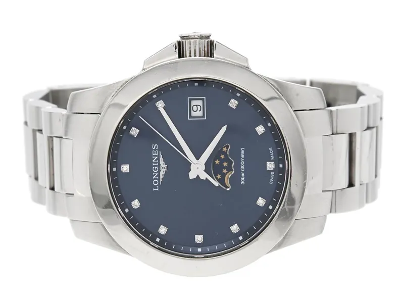 Longines Conquest L3.381.4.97.6 34mm Stainless steel Blue