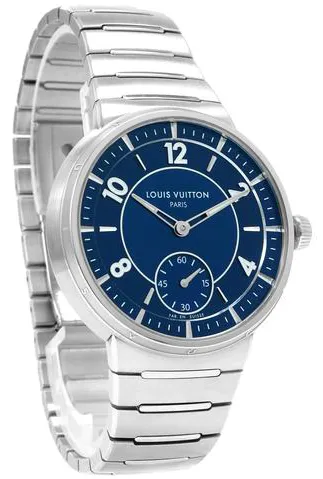 Louis Vuitton Tambour W1ST20 40mm Stainless steel Blue 2