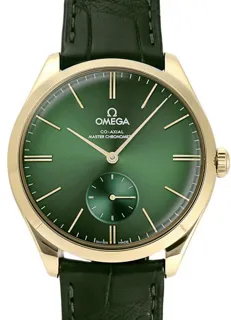 Omega De Ville Trésor 435.53.40.21.10.001 Yellow gold Green