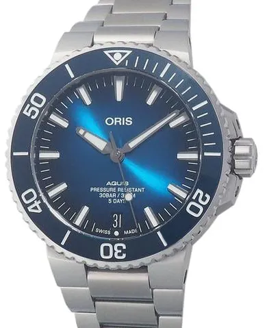 Oris Aquis 01 400 7763 4135-07 8 24 09PEB 43mm Stainless steel Blue