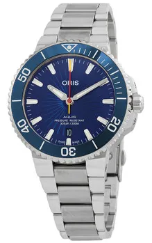 Oris Aquis 01 733 7766 4185-Set 41mm Stainless steel Blue