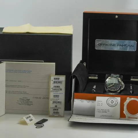 Panerai Luminor 1950 3 Days GMT Automa PAM 00329 44mm Stainless steel Black 1