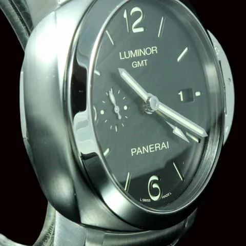 Panerai Luminor 1950 3 Days GMT Automa PAM 00329 44mm Stainless steel Black 8