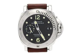 Panerai Submersible PAM 00024 Stainless steel Black